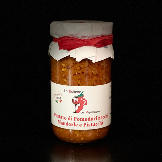 Pestato di pomodori secchi, mandorle e pistacchi - 180g